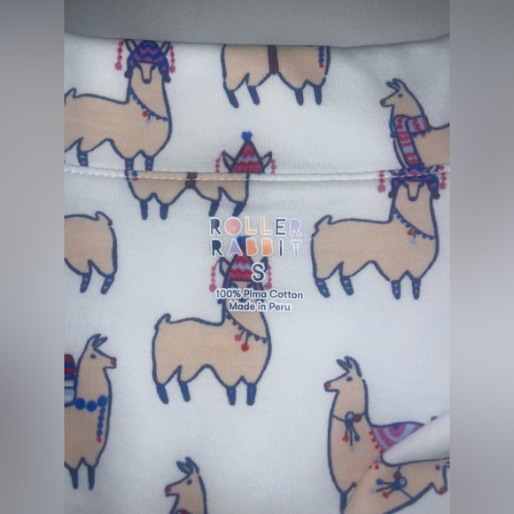 Roller Rabbit Alpaca Print Short Pajama set - Picture 7 of 8